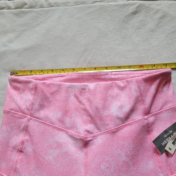 NWT Pink & White Leggings With Secret Pocket - Picture 9 of 11